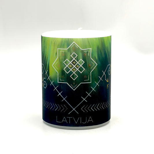 “Latvijas stāsts spēka zīmēs”, luktursvece