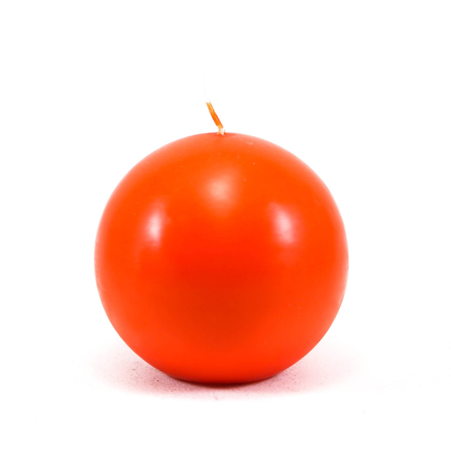 Pulverspiestā svece bumba, ⌀ 10 cm, oranža