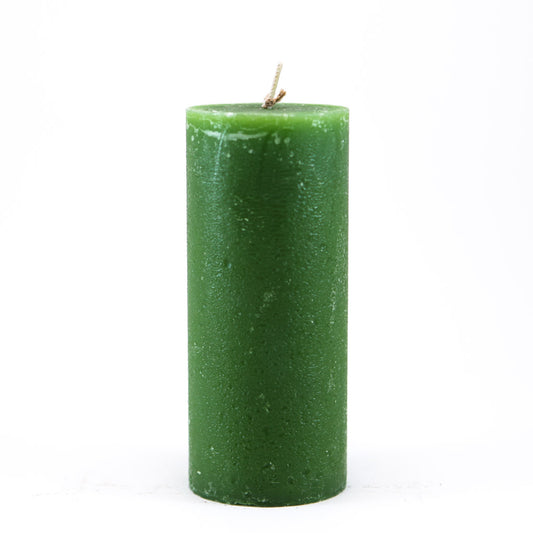 Свеча цилиндр ⌀ 6x14 см, зелёная