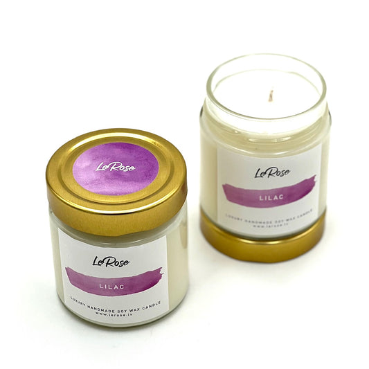 Soy wax candle "LeRose Lilac", 40h