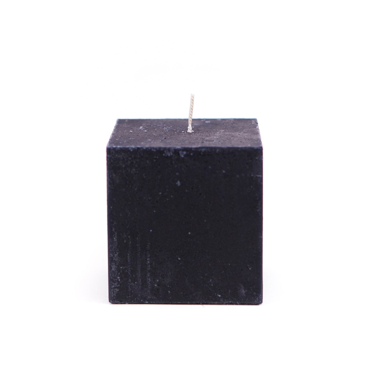 Свеча куб 9х9 см с одним фитилем, чёрная