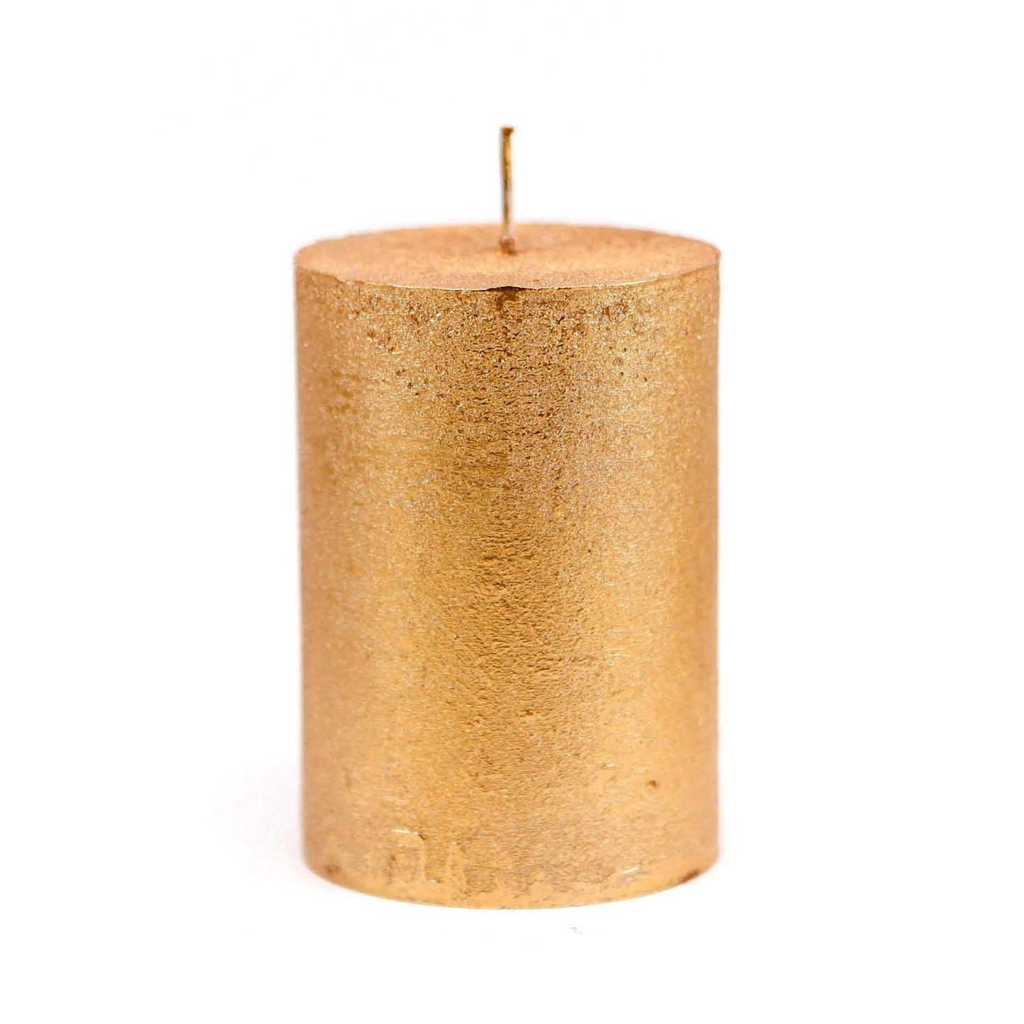 Золотая свеча «Rustic» ⌀ 7x10 см
