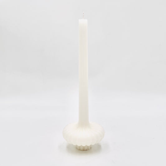 Dizaina svece “Baltais flemingo”