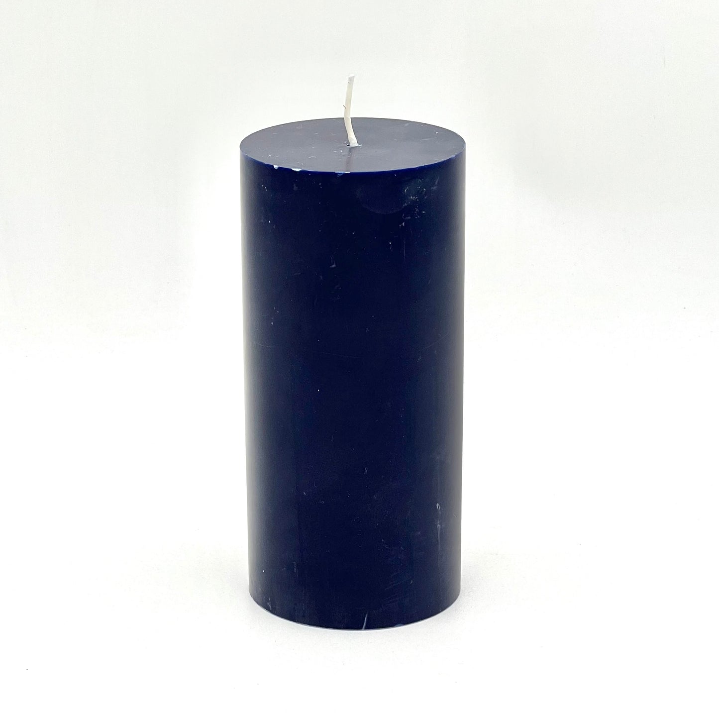 Stearīna mežģīņsvece, 7x15 cm, tumši zila