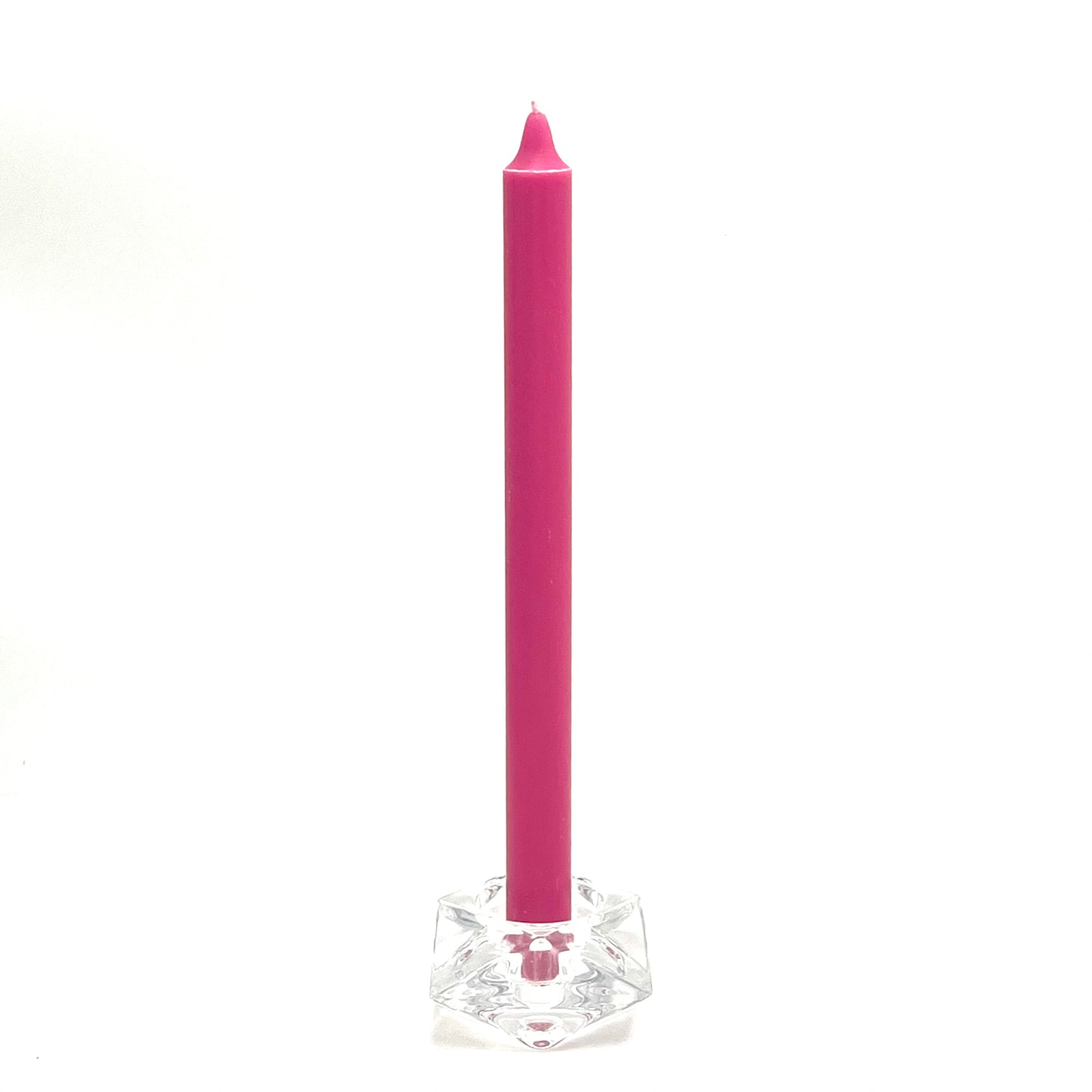 Galda svece ⌀ 2x28 cm, rozā