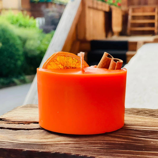 Natural soy wax candle "Aperol Spriz" with an invigorating sweet orange scent