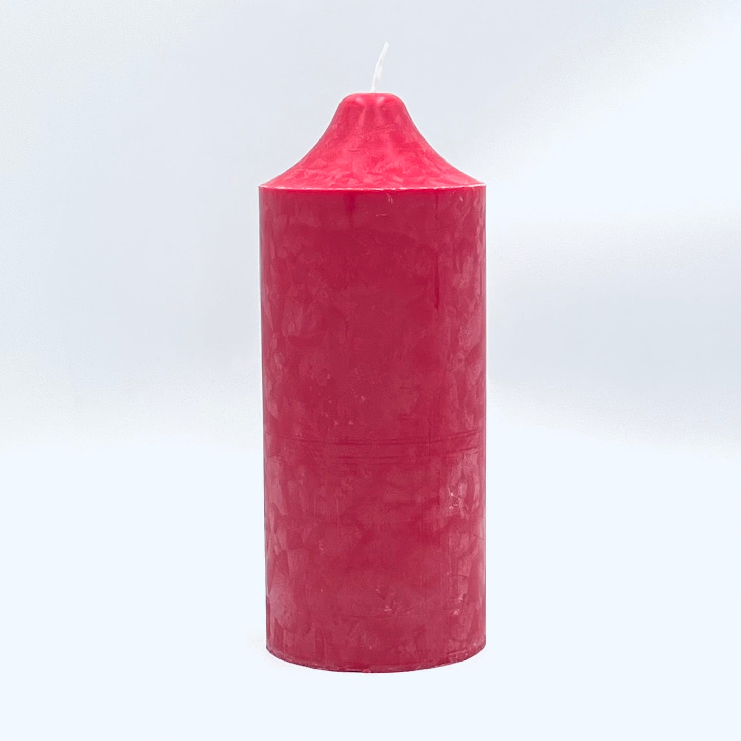 Stearīna svece “PillarLux”, sarkana, 10x25 cm