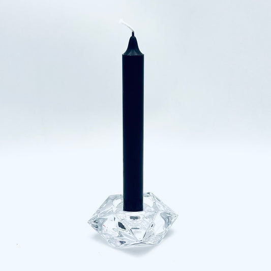 Galda svece ⌀ 2x20cm, melna