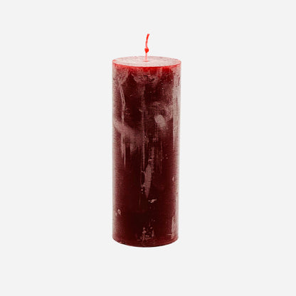 Candle cylinder ⌀ 6x15.5 cm, burgundy