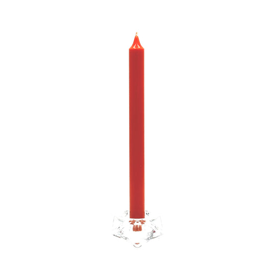 Настольная свеча ⌀ 2x28 см, светло-коричневая, ребристая