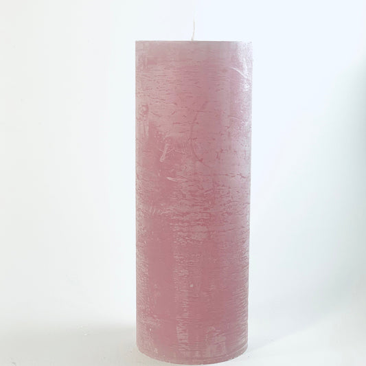 Свеча-цилиндр ⌀ 6х15,5 см, бледно-старо-розовая (пастельный тон)